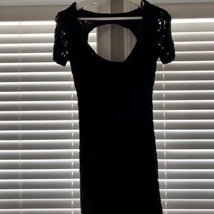 Black lace dress